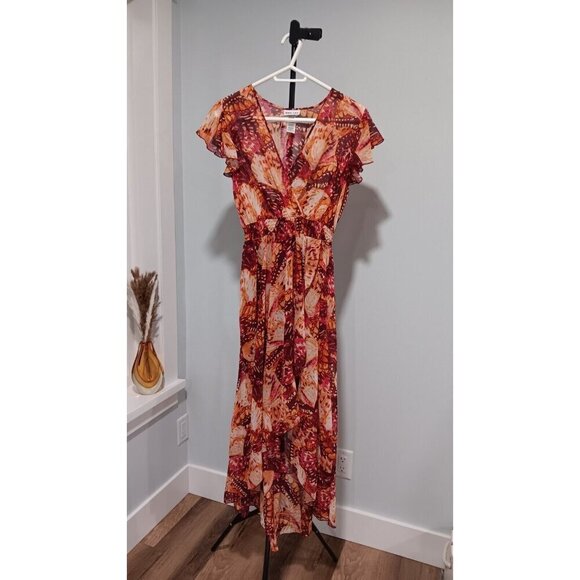 Size 6 Kate Lily Spring Summer Dress Stretch Waistband Long - Picture 1 of 7